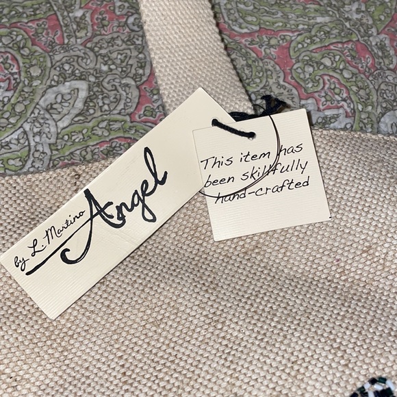 BNWT Angel by L. Martino beaded beach bag - Picture 4 of 7